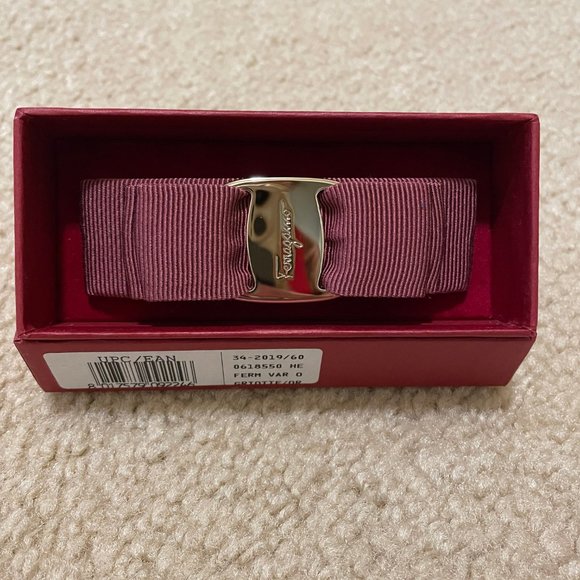 NEW!  Salvatore Ferragamo Vara Bow Clip - Picture 6 of 9